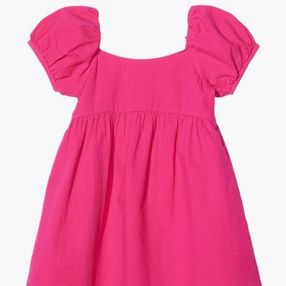 Janie and Jack Other - Janie AND Jack Girls Fuchsia Pink Puff Sleeve Seersucker Party Dress 8